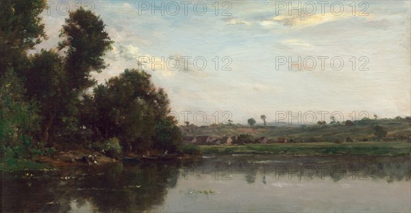 Washerwomen at the Oise River near Valmondois, 1865.