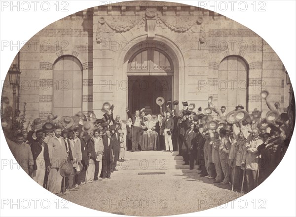 Asile Impérial de Vincennes: le 15 Août, le Salut à l'Empereur, 1859. Emperor Napoleon III