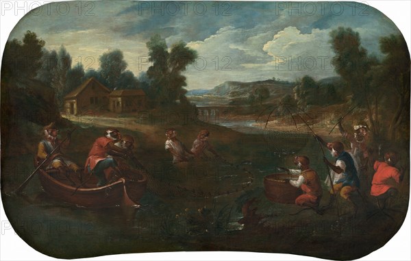 Singerie: The Fishermen, c. 1739.