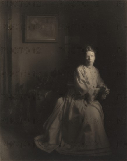Mrs. White - In the Studio, 1907, printed c. 1920s.