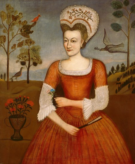 Catharine Hendrickson, c. 1770. Attributed to Daniel Hendrickson.