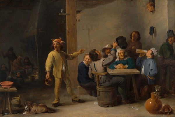 Peasants Celebrating Twelfth Night, 1635.