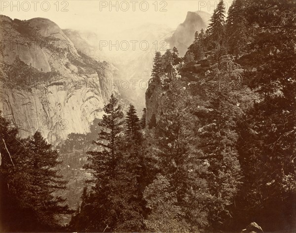 Tenaya Canyon from Union Point, Valley of the Yosemite, 1872.