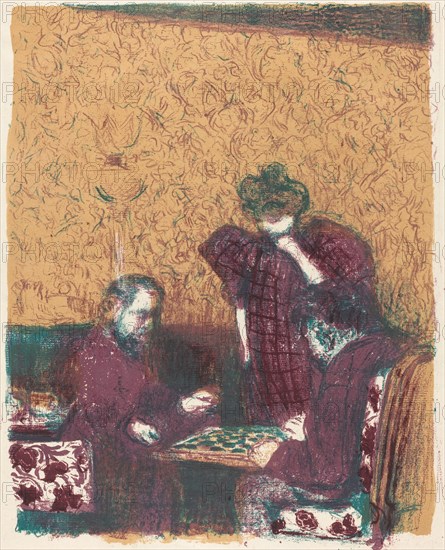 Game of Checkers (La partie de dames), 1897/1898 (published 1899).