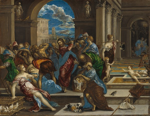 Christ Cleansing the Temple, probably before 1570.