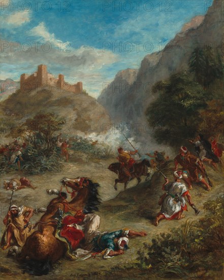 Arabs Skirmishing in the Mountains, 1863.
