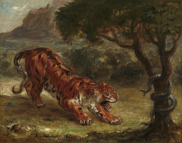 Tiger and Snake, 1862.