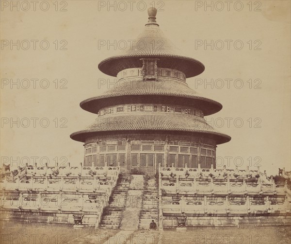Sacred Temple of Heaven Where the Emperor Sacrifices Once a Year, in the Chinese City of Pekin, October 1860, 1860.