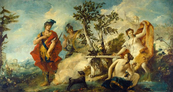 Carlo and Ubaldo Resisting the Enchantments of Armida's Nymphs, 1750/1755.