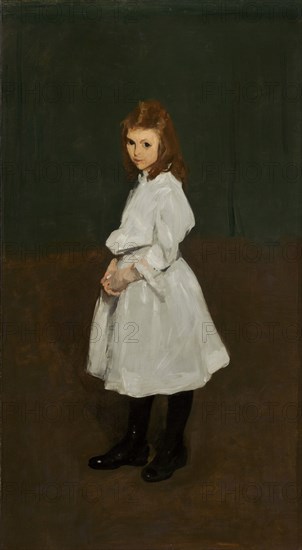 Little Girl in White (Queenie Burnett), 1907.
