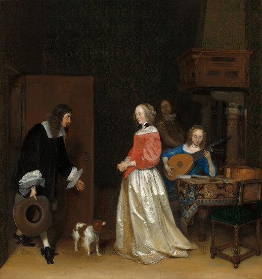 The Suitor's Visit, c. 1658.