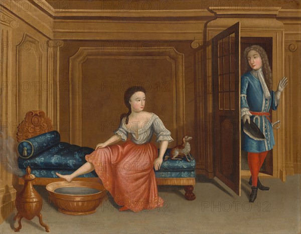 Lady Undressing for a Bath, c. 1730/1740.