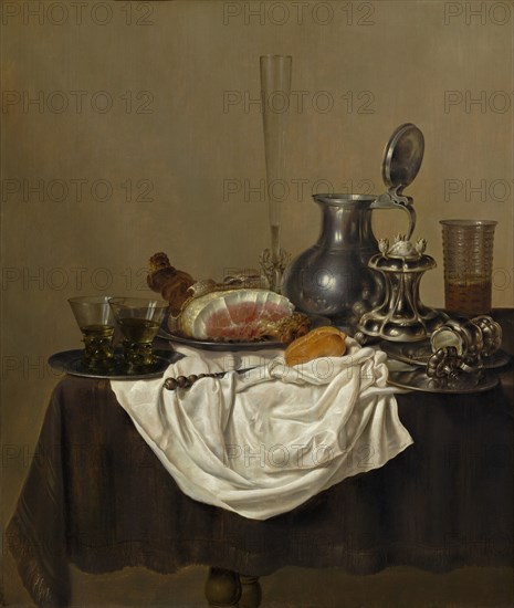 Still Life with Ham, 1650.