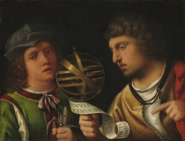 Giovanni Borgherini and His Tutor, late 15th-early 16th century. Attributed to Giorgione.