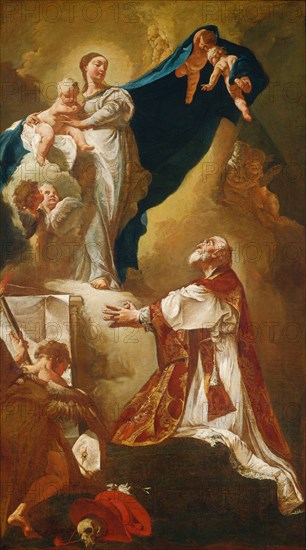 Madonna and Child Appearing to Saint Philip Neri, probably 1725 or after.