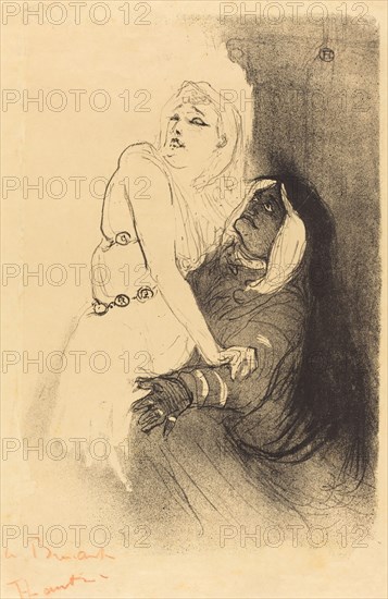 At the Renaissance: Sarah Bernhardt in "Phedre" (A la Renaissance: Sarah Bernhardt dans "Phèdre"), 1893.