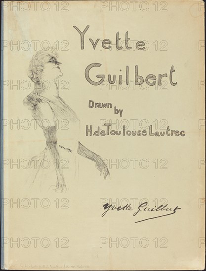 Cover, Yvette Guilbert, 1898.