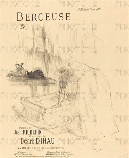 La Berceuse, 1895-1896. Songsheet for Richepin and Dihau.