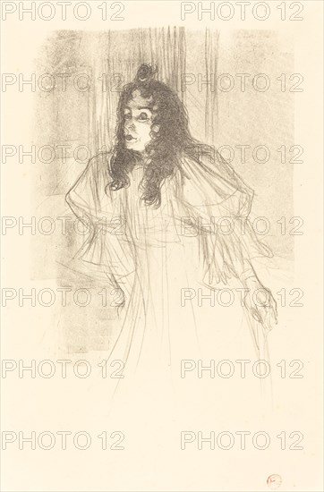 Miss May Belfort Bare-Headed (Miss May Belfort en cheveux), 1895.