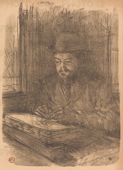 The Fine Printmaker Adolphe Albert (Le bon graveur - Adolphe Albert), 1898.