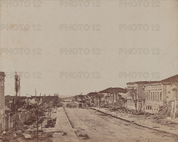 Street in Sebastopol, 1855-1856.