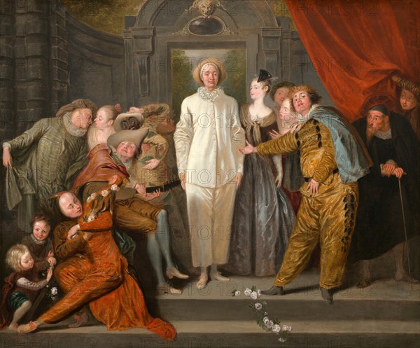 The Italian Comedians, probably 1720.