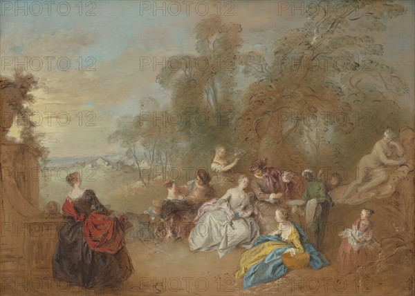 On the Terrace, c. 1730/1735.