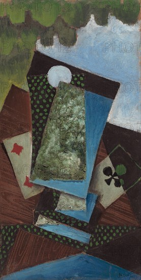 Ace of Clubs and Four of Diamonds, 1915.