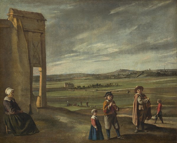 Landscape with Peasants, c. 1640.
