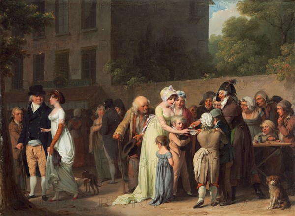 The Card Sharp on the Boulevard, 1806.