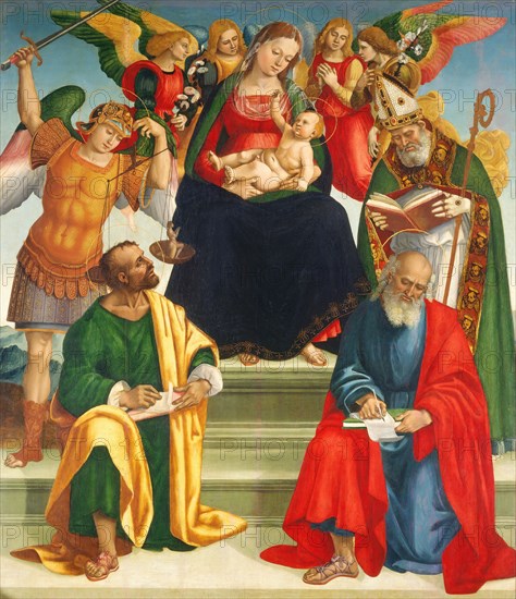 Madonna and Child with Saints and Angels, mid or late 1510s.