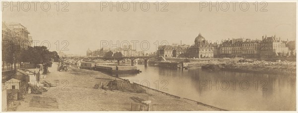 The Seine from the Pont du Carrousel Looking towards Notre Dame, 1853.