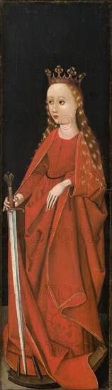 Saint Catherine [right wing exterior], c. 1480/1490.