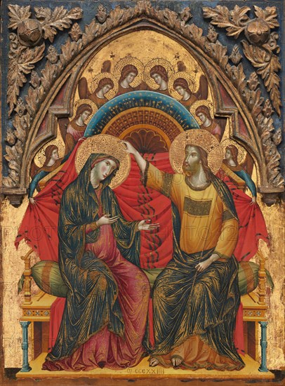 The Coronation of the Virgin, 1324.