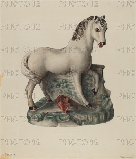 Chalkware Horse, 1935/1942.