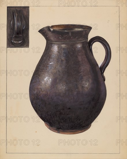 Pitcher, c. 1936.