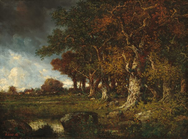 The Edge of the Forest at Les Monts-Girard, Fontainebleau, 1868.