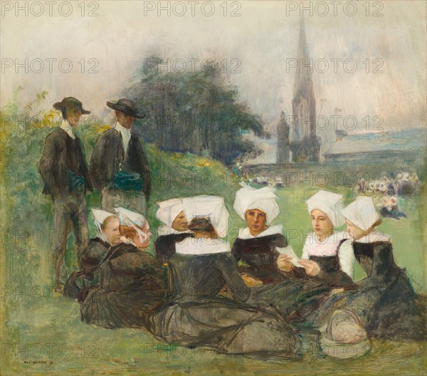 Study for "Breton Women at a Pardon", c. 1887.