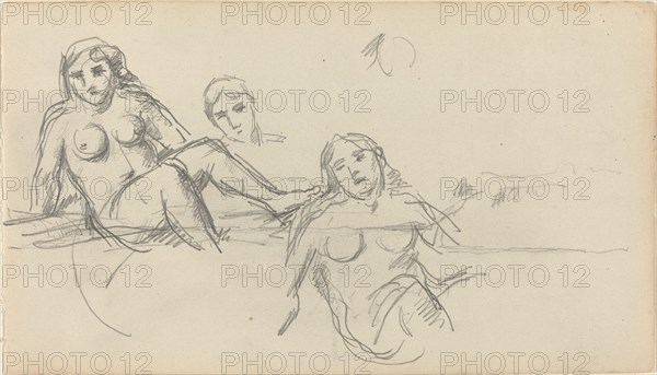 Seated Bather [verso], 1882/1885.
