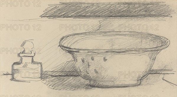 Wash Basin and Scent Bottle [recto], 1877/1881.