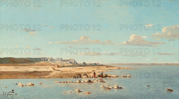 Washerwomen on the Banks of the Durance, 1866.