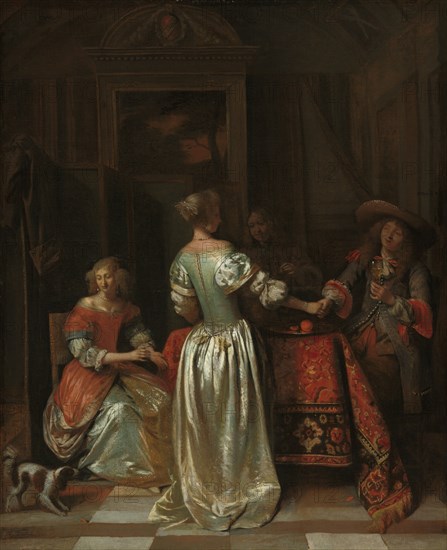 The Greeting, c. 1675.