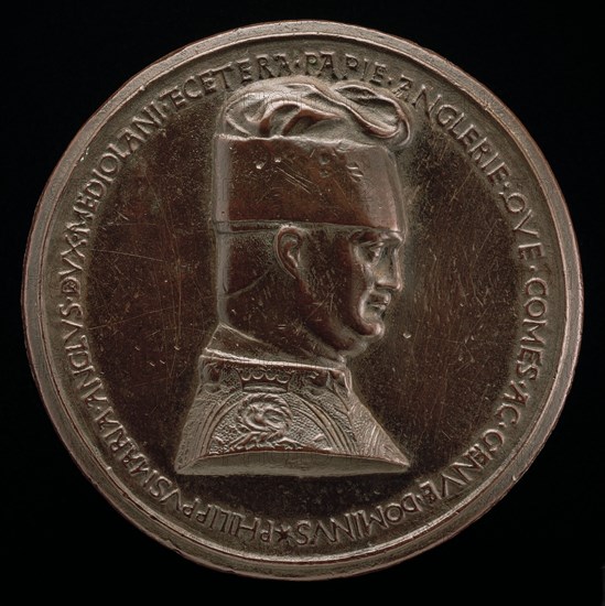 Filippo Maria Visconti, 1392-1447, Duke of Milan 1412 [obverse], c. 1441.