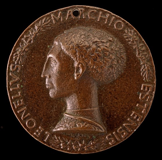 Leonello d'Este, 1407-1450, Marquess of Ferrara 1441 [obverse], c. 1443.