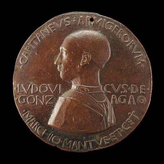 Lodovico III Gonzaga, 1414-1478, 2nd Marquess of Mantua 1444 (obverse), c. 1447/1448.