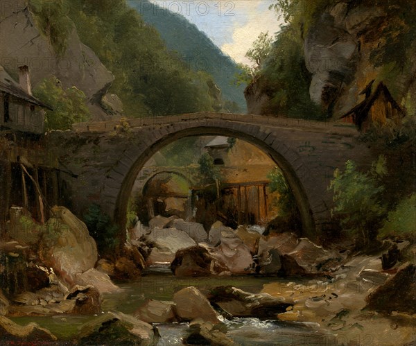 Mountain Stream in the Auvergne, 1830.