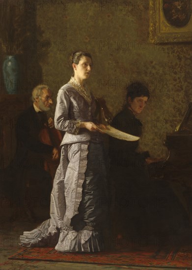 Singing a Pathetic Song, 1881.
