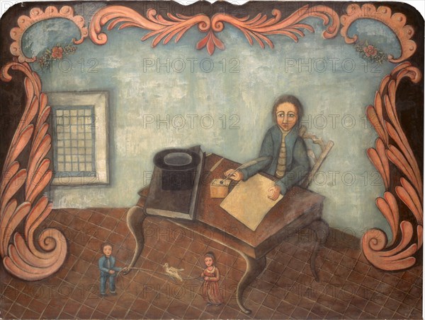 At the Writing Table, c. 1790.