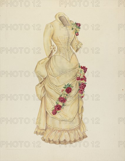 Bustle Dress, 1935/1942.