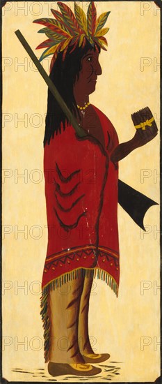 Indian Tobacco Shop Sign [reverse, Indian facing right], second half 19th century.